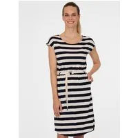 Ragwear Minikleid LILITHE STRIPES aus Polyester und Viskose, normale Passform, mit elastischem Bund