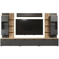 trendteam Regal Baggio Regalsystem 6 Teile Antracit., 6-tlg.