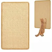 FOUORTUNATE-BEE Kratzmatte Sisal Katzenkratzmatte 2er-Set 25×50 cm, (2-tlg), Schützt Sofa, Boden und Wand vor Kratzspuren