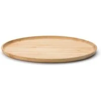 Continenta Tablett, Holzwerkstoff, (1-tlg), oval, Gummibaum, ideal zum Servieren