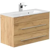 Magnolia Home Waschtisch Badmöbel Mars 800 SlimLine SoftClose eiche gold