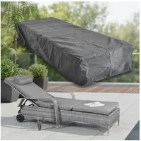 Feel2Home Gartenmöbel-Schutzhülle Schutzhülle 220x78x60 Schwarz Gartenmöbel Rattan Abdeckung Plane Haube (Stück, 1-St., Schutzhülle), Witterungsbeständig