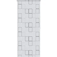 vidaXL Duschvorhang Duschrollo 120x240 cm Quadratmuster Breite 120 cm