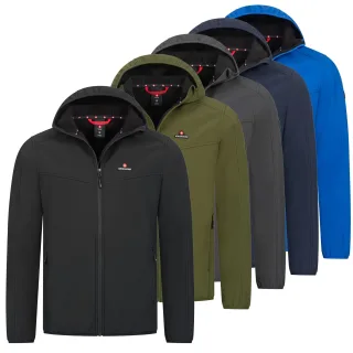 Höhenhorn Alpberg Herren leichte Softshell Jacke Outdoor Freitzeitjacke Überg... M Schwarz