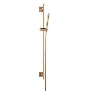 Herzbach Design iX PVD Dusch-Wandstangenset 21.922700.2.39 Copper Steel, 900mm, mit Stabhandbrause