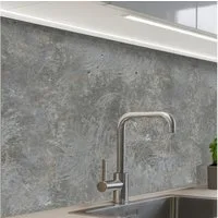 KitchenYeah Küchenrückwand Muster selbstklebend (keine Folie) Steine - Beton - Muster, (1-tlg), Spritzschutz, Küche, Rückwand, Küchenwand, Küchenfront, 30x20 cm