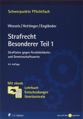 Strafrecht Besonderer Teil / 1: Straftaten gegen Persönlichkeits- und Gemeinschaftswerte. Mit ebook: Lehrbuch Entscheidungen Gesetzestexte (Schwerpunkte Pflichtfach)