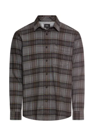 camel active - Langarmhemd aus leichtem Flanell braun - Gr. - XXL