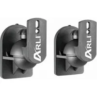 ARLI Lautsprecher-Wandhalterung 2x Wandhalter für Lautsprecher Universal Boxen Wand Halter Halterung, (1-tlg., 2 Stück, Drehbar, neigbar)