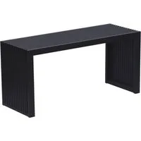 relaxdays Sitzbank Minimalistische Sitzbank aus Bambus (1-St), schwarz, XL