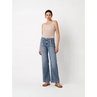 ROSNER Bootcut-Jeans Audrey Sailor (1-tlg) mit doppelter Knopfreihe