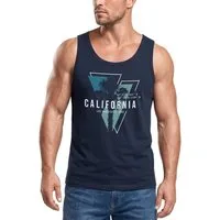 Neverless Tanktop Herren Tank-Top California Los Angeles Surfing Motiv Sommer Fashion mit Print