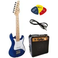 MSA Kindergitarre E-Gitarre 1/4 im Set mit Verstärker und Piks