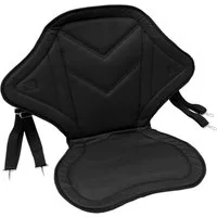 ECD Germany SUP-Rückenlehne Kajak Sitz gepolsterter Rutschfester Sitz Extra Seat mit Tasche, Schwarz 62x43cm mit verstellbare Rücklehne für SUP Board