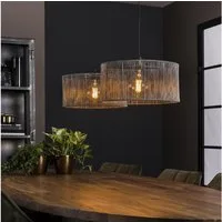 famlights Pendelleuchte Pendelleuchte Edgar in Silber E27