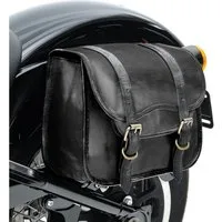 Craftride Satteltasche Motorrad Satteltasche SV1 # Vintage Tasche 8 l schwarz