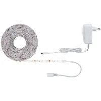 Paulmann LED-Streifen SimpLED Strip Set 5m 17W 230/12V DC Weiß Metall Kunststoff, 1-flammig
