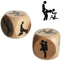 Out of the Blue Motorikwürfel Holz Würfel Kamasutra ca. 3 x 3 cm, (2-tlg)