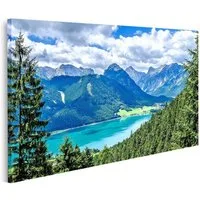 islandburner Leinwandbild Bild auf Leinwand Achensee See In Österreich Pertisau Wandbild Poster