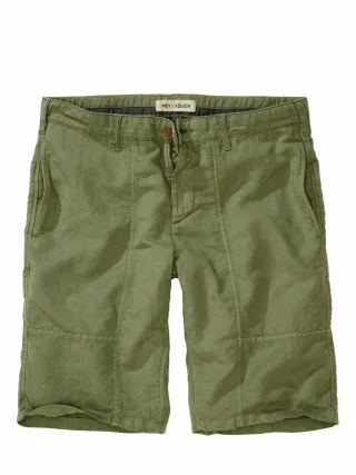 Mey & Edlich Herren Sommerfrische-Shorts Grün 52 % Leinen, 48 % Baumwolle