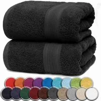 NatureMark Badetuch 2er-Set Frottier Badetücher 100x150cm, 100% Baumwolle (2-St), Premium Qualität, BADETUCH, Bade-Handtuch, 100x150cm