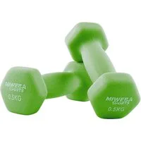Miweba Sports Kurzhantel Gymnastikhanteln NKH100 - 9 Gewichtsklassen, (Set, Hanteln, Kurzhanteln, Gymnastikhanteln, Hantelset), Aerobic Hantel Set Kurzhantel Fitnesshanteln Gewichte