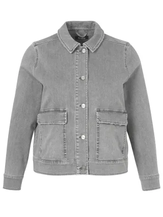Frapp - Jacke Kragen 1/1 Arm Jeans silver grey denim - Gr. - 44