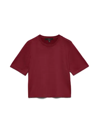 VERO MODA - VMSILJE 2/4 O-NCK OVERSIZE PULL GA NOOS Biking Red - Gr. - L