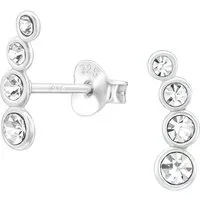 ALEXANDER YORK Paar Ohrstecker KRISTALLREIHE 4, 2-tlg., 925 Sterling Silber