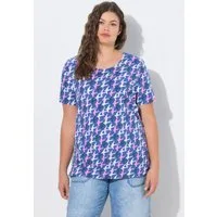Laurasøn T-Shirt T-Shirt Rundhals 1/2 Arm Allover-Print