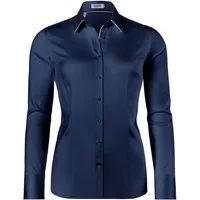 Vincenzo Boretti Klassische Bluse tailliert stretch