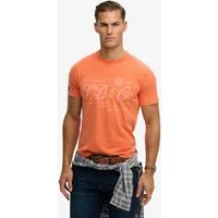 Superdry Rundhalsshirt Industry Worker Relaxed Tee aus Baumwolle und Single Jersey, Regular Fit, mit Druck, Kurzarm