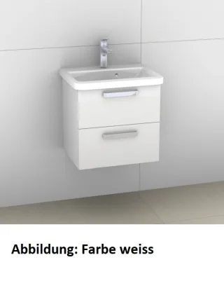 Artiqua 412 Waschtischunterschrank für Tonic II K0868 Eiche Weiß quer NB, 412-WU2L-I48-7186-440 412-WU2L-I48-7186-440