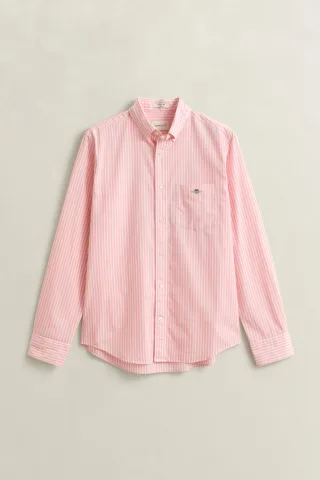 GANT - Classic Popeline-Hemd mit Streifen washed pink - Gr. - XXL