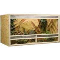M&S Reptilien Terrarium Holzterrarium 150x80x80cm, mit Seitenbelüftung