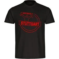 multifanshop T-Shirt Herren Stuttgart - Meine Fankurve - Männer