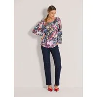 MADELEINE Shirtbluse Druckbluse mit Paisley-Muster Viskosebluse mit Rundhals, Gummibündchen und Langarm