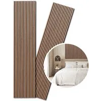 Kaiser plastic Wandpaneel Holz Akustikpaneele - Wandverkleidung, Lamellenwand, (1-tlg) in verschiedenen Größen, 3D Wandverkleidung, Schalldämmung