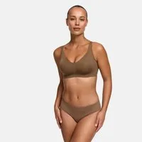 cfab (creamy fabrics) Bügelloser BH Seamless Compact Push-Up BH-Caramel-L (1-tlg)