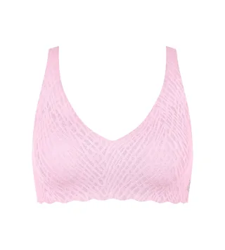 sloggi - sloggi ZERO Feel Bliss Soft bra floral pink - Gr. - L