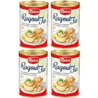 Meica Wurstkonserve, Meica Ragout Fin zartes Geflügel und Kalbfleisch 400g 4er Pack