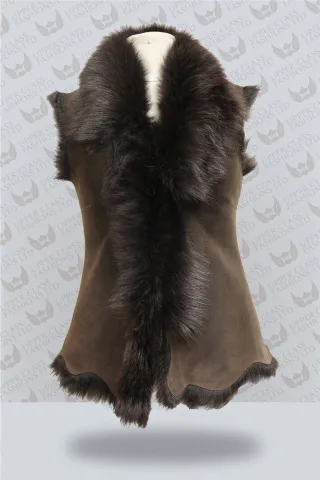 Damen-Shorts-Gilet-Denver aus Toscana-Lammfell