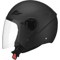 RALLOX Helmets Motorradhelm Jethelm 702 matt schwarz Helm Gr. S