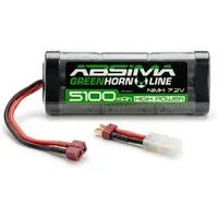 Absima 7.2 V 5100 mAh NiMH Stick Greenhorn SoftRoundCase 4100013 Akku für ferngesteuerte Autos 5100 mAh