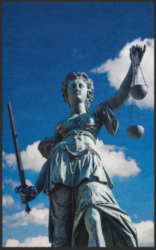 Fussmatte Justitia 7474 | Größe: 60 cm x 90 cm