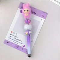 suebidou Gelschreiber Labubu 2-in-1 Stylus & Kugelschreiber Schreibfarbe schwarz, nachhaltig, kreativ
