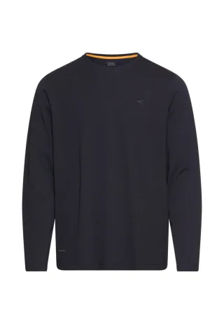 camel active - Langarmshirt mit Rundhals blau - Gr. - L