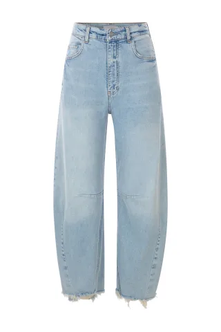 Rich & Royal - Light Blue Balloon Leg Pant Organic denim blue - Gr. - 32