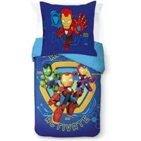 MARVEL Kinderbettwäsche Iron Man Armor, Linon, 2 teilig, 100% Baumwolle
