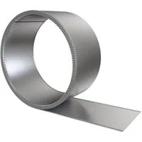 FIVMEN Rasenkante 5/10/15/20m Beetbegrenzung aus Metall, 15cm Hoch, Verzinkt Rasenbleche Mähkante Flexible, Silber/Schwarz/Rost